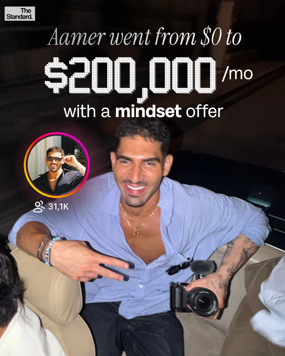 Aamer went from $0 to $200,000 per month