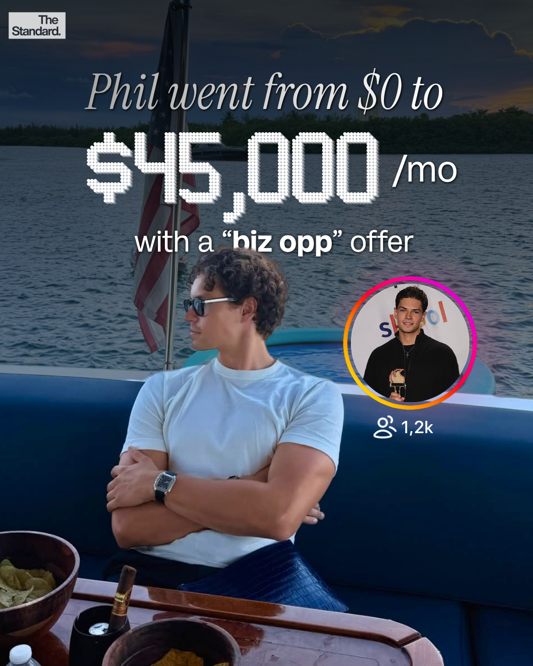 Phil went from $0 to $45,000 per month